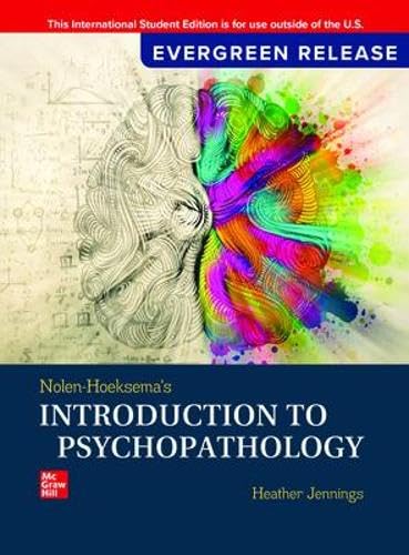 Jennings, Heather: Nolen-Hoeksema's Introduction to Psychopathology: 2025 Release ISE