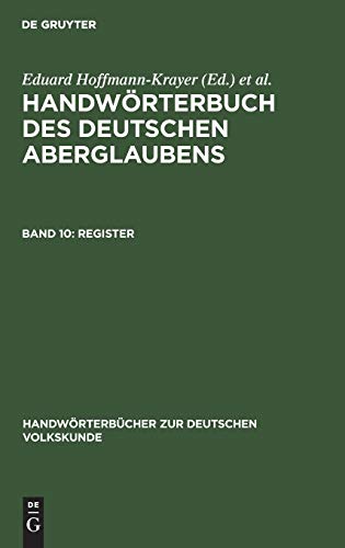 Register (Handwörterbücher zur deutschen Volkskunde)