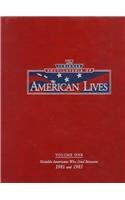 Scrib Ency Am Lives V1 (SCRIBNER ENCYCLOPEDIA OF AMERICAN LIVES, Band 1)