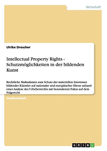 Intellectual Property Rights - Schutzmöglichkeiten in der bildenden Kunst: Rechtliche Maßnahmen zum Schutz der materiellen Interessen bildender ... mit besonderem Fokus auf dem Folgerecht