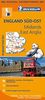 Michelin England Süd-Ost, Midlands, East Anglia: Straßen- und Tourismuskarte 1:400.000 (MICHELIN Regionalkarten)