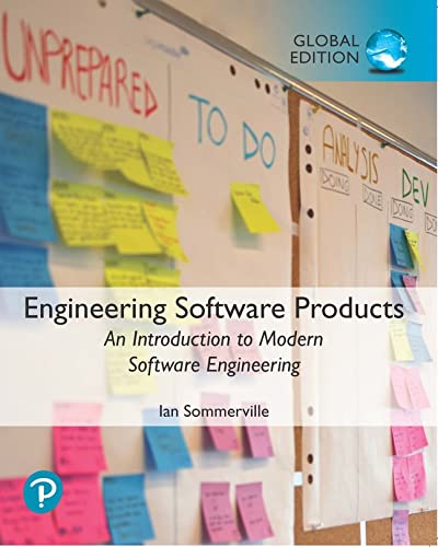 Ian Sommerville Engineering Software Products, An Introduction To Modern Software Engineering, Global Edition