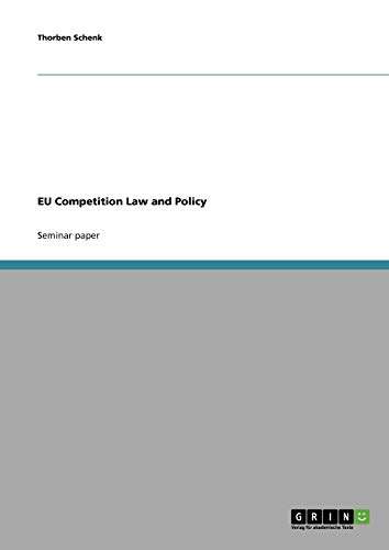 EU Competition Law and Policy