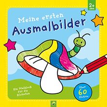Meine ersten Ausmalbilder für Kinder ab 2 Jahren: Ein Malblock für die Kleinsten mit über 60 einfachen Motiven