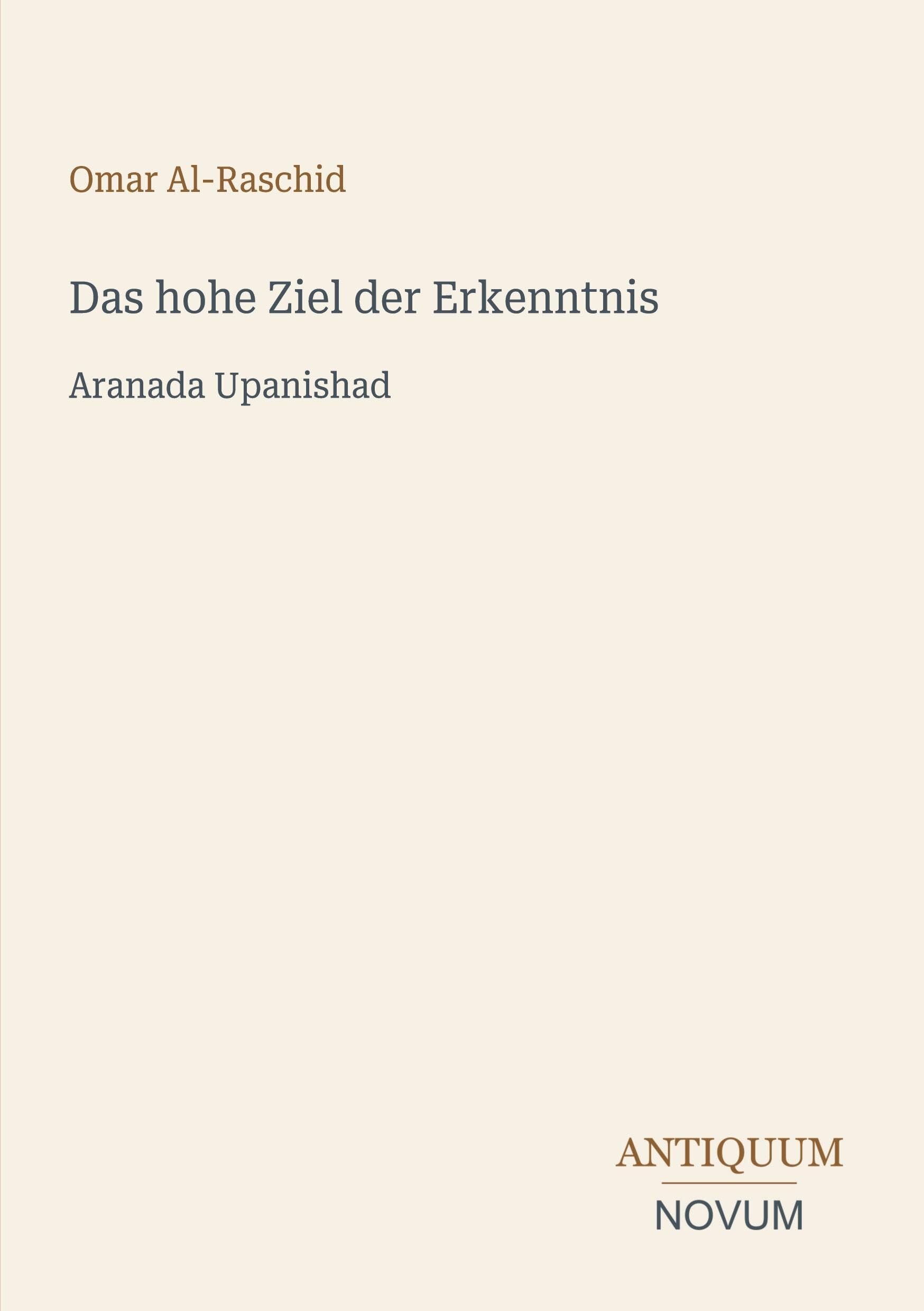 Das hohe Ziel der Erkenntnis