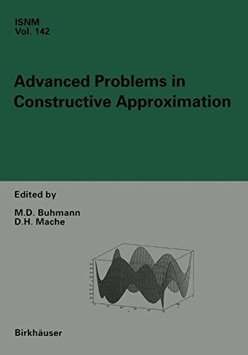 Advanced Problems in Constructive Approximation: 3rd International Dortmund Meeting on Approximation Theory (IDoMAT) 2001 (International Series of Numerical Mathematics)