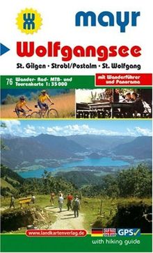 Wolfgangsee: Wander-, Rad-, MTB- und Tourenkarte mit Panorama. GPS-genau. 1:35000