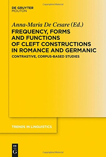 Frequency, Forms and Functions of Cleft Constructions in Romance and Germanic: Contrastive, Corpus-Based Studies (Trends in Linguistics. Studies and Monographs [TiLSM], Band 281)