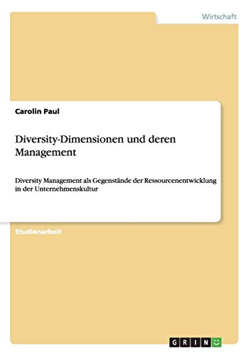 Diversity-Dimensionen und deren Management: Diversity Management als Gegenstände der Ressourcenentwicklung in der Unternehmenskultur