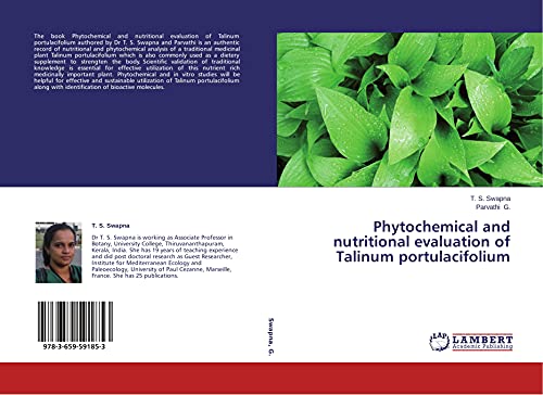 Phytochemical and nutritional evaluation of Talinum portulacifolium