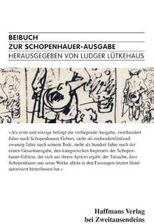 Beibuch zur Schopenhauer-Ausgabe.
