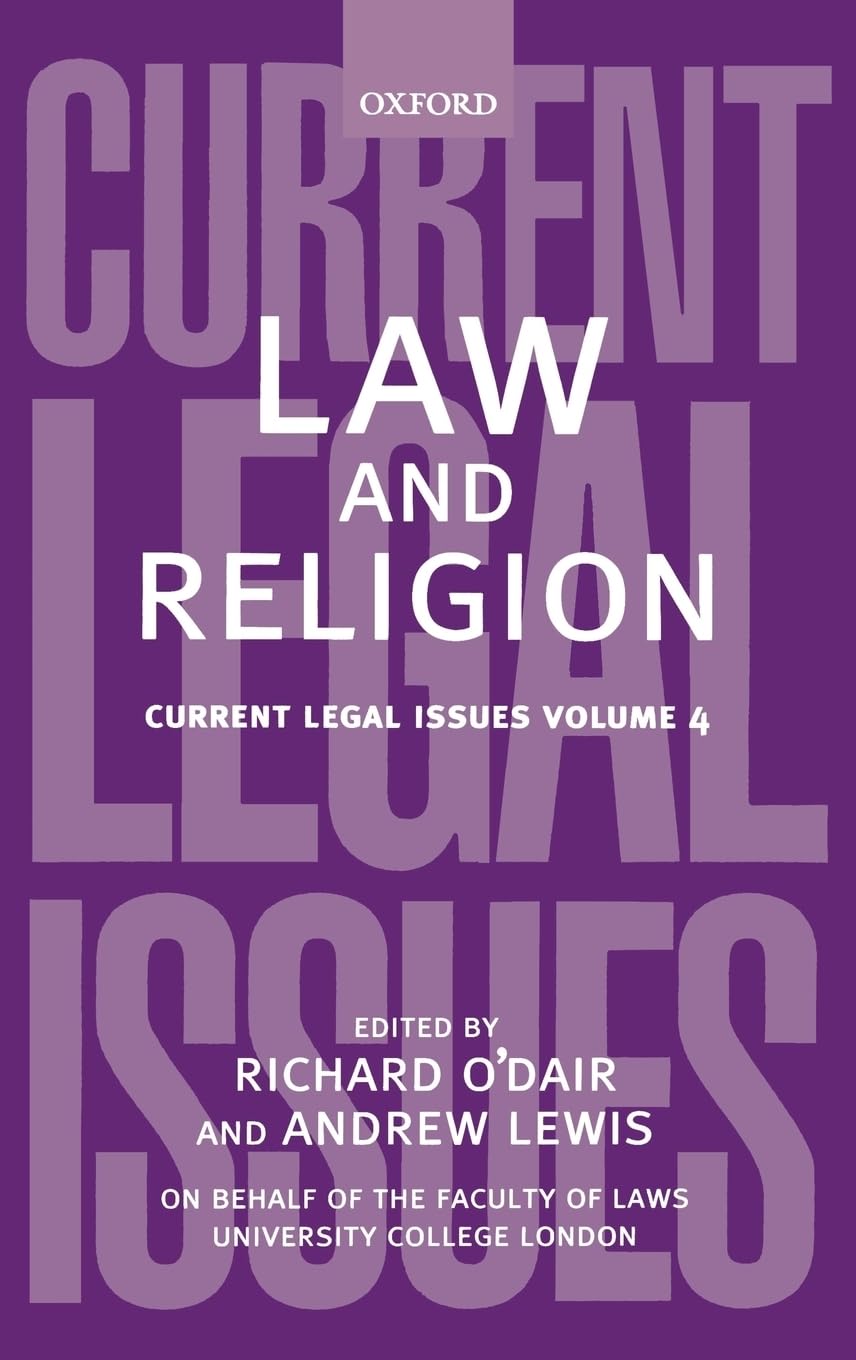 Law and Religion: Current Legal Issues Volume 4