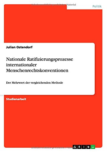 Nationale Ratifizierungsprozesse internationaler Menschenrechtskonventionen: Der Mehrwert der vergleichenden Methode
