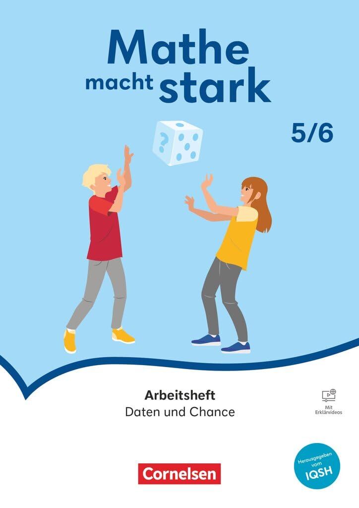 Mathe macht stark 5./6. Schuljahr - Sekundarstufe I - Daten und Chance - Arbeitsheft mit Erklärvideos