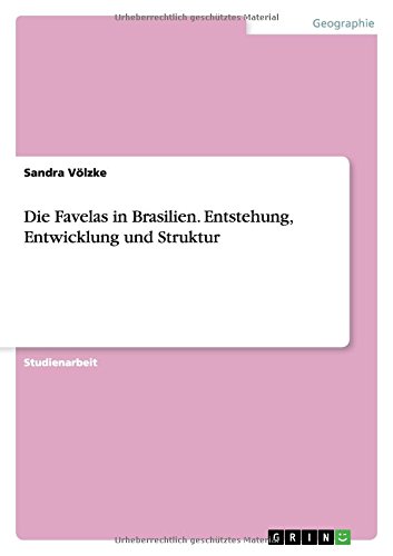Die Favelas in Brasilien. Entstehung, Entwicklung und Struktur