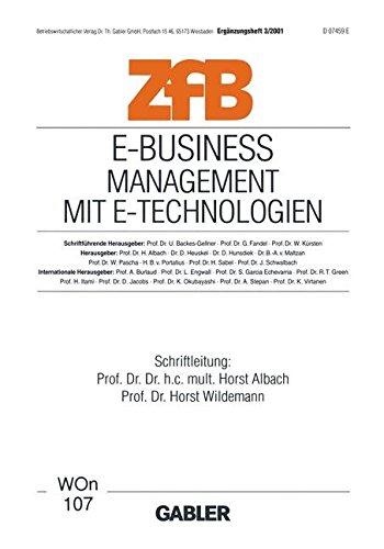 E-Business Management mit E-Technologien (ZfB Special Issue)