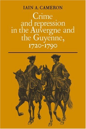 Crime Repression Auvergne Guyenne
