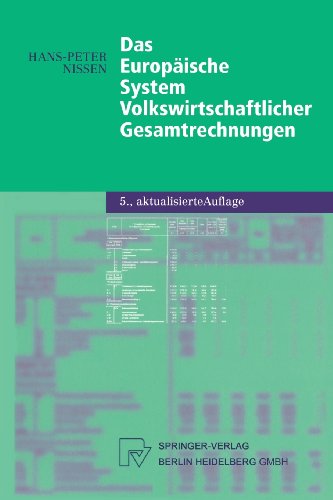 Hans-Peter Nissen Das Europäische System Volkswirtschaftlicher Gesamtrechnungen (Physica-Lehrbuch) (German Edition)