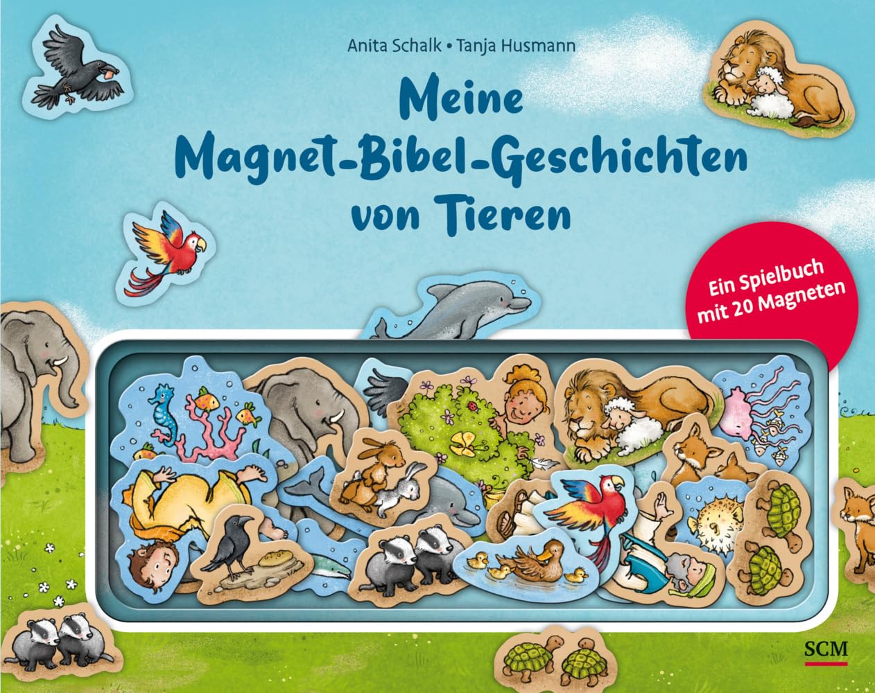 Meine Magnet-Bibel-Geschichten von Tieren: Ein Spielbuch mit 20 Magneten