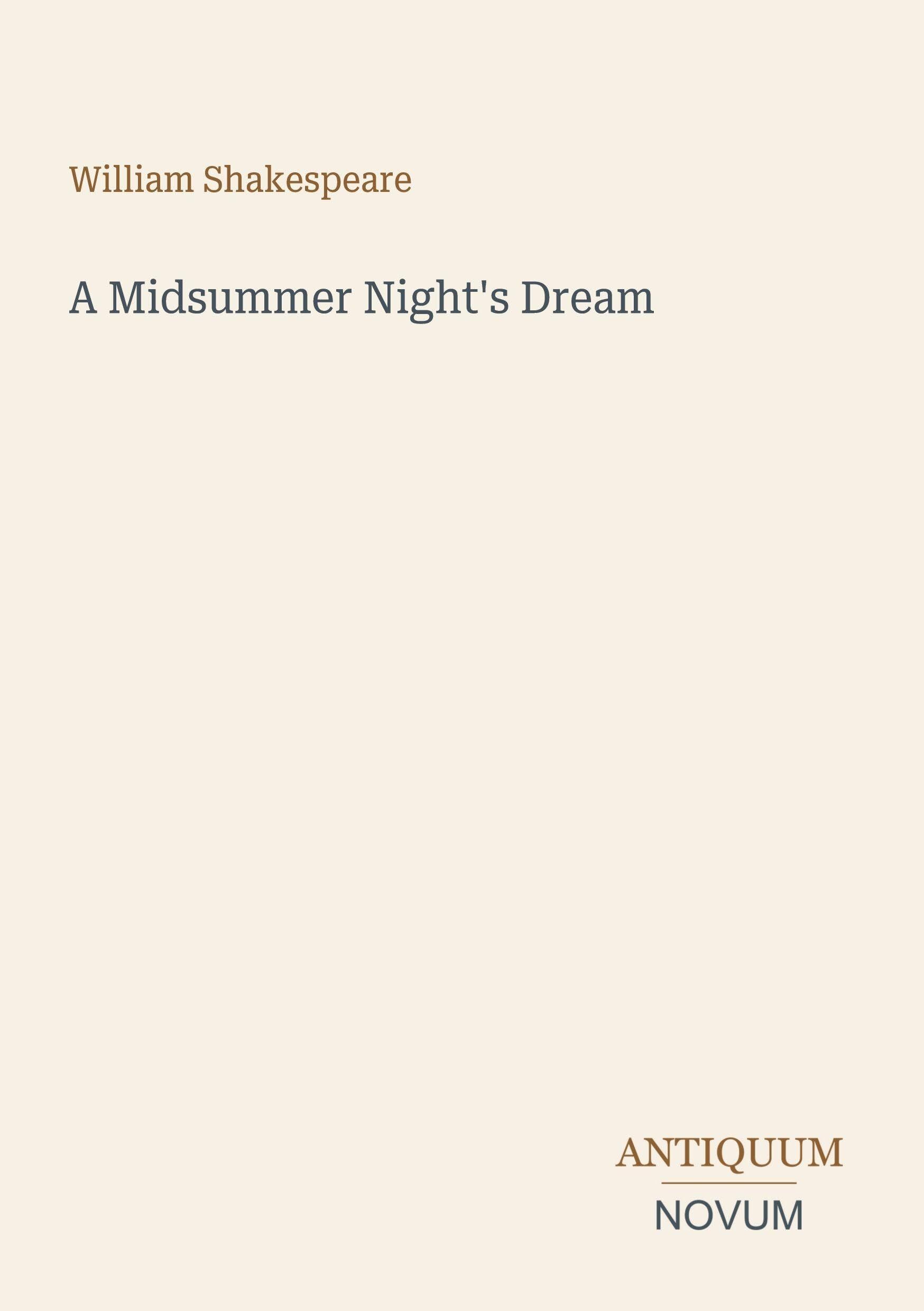 A Midsummer Night's Dream