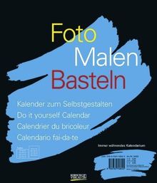 Foto, Malen, Basteln schwarz: Kalender zum Selbstgestalten