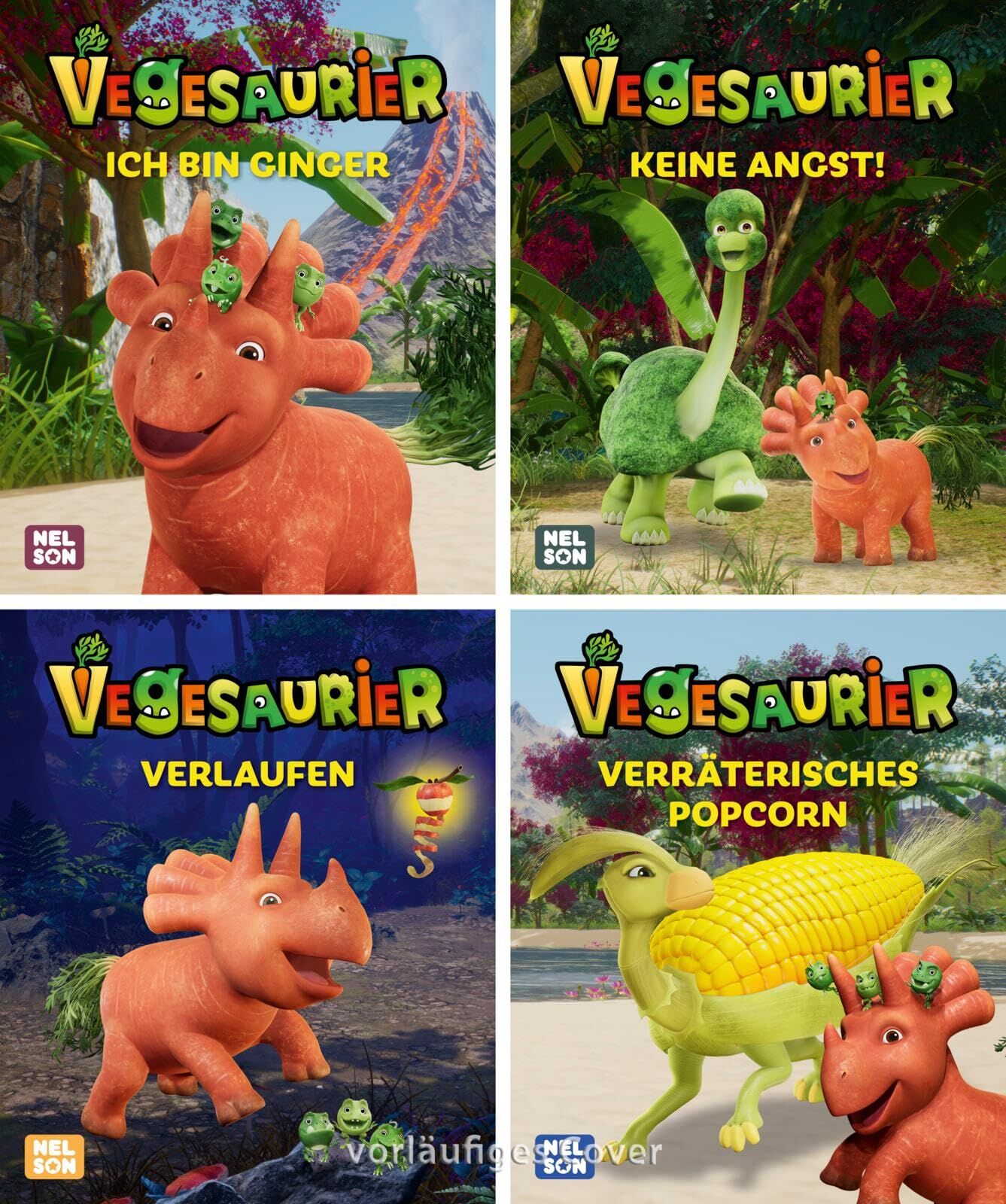 Nelson Mini-Bücher: 4er Vegesaurier 1-4