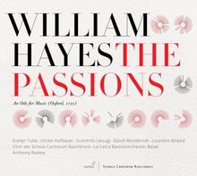 Hayes: The Passions - An Ode for Music (Oxford, 1750)