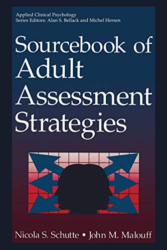 Sourcebook of Adult Assessment Strategies (Nato Science Series B)