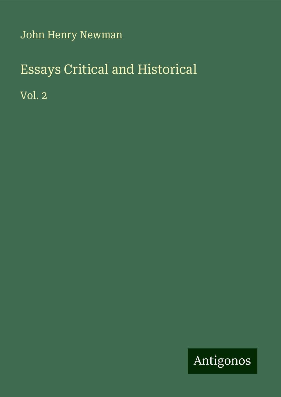 Essays Critical and Historical: Vol. 2