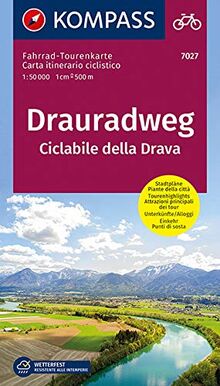 Drauradweg - Ciclabile della Drava: Fahrrad-Tourenkarte. GPS-genau. 1:50000. (KOMPASS-Fahrrad-Tourenkarten, Band 7027)