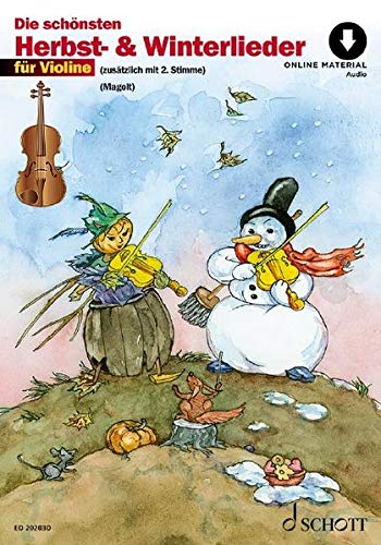 Die schönsten Herbst- und Winterlieder: Sankt Martin, Nikolauslieder und Weihnachtslieder. 1-2 Violinen.