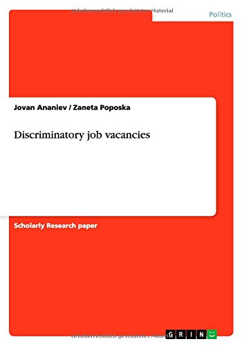 Discriminatory job vacancies