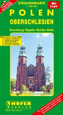 Höfer Straßenkarten, Polen, Oberschlesien: Kreuzburg - Oppeln - Bielsko-Biala