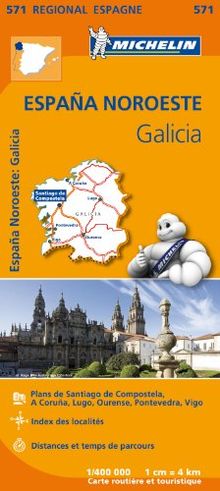GALICIA 11571 CARTE ' REGIONAL ' MICHELIN KAART