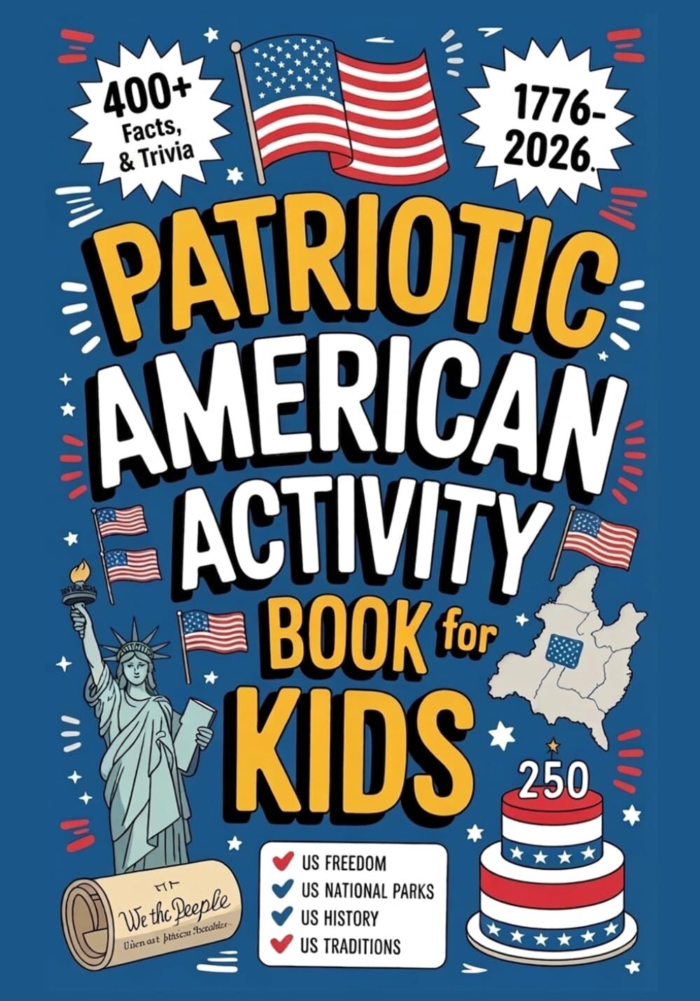 Patriotic American Activity Book for Kids