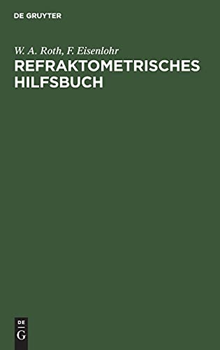 Refraktometrisches Hilfsbuch