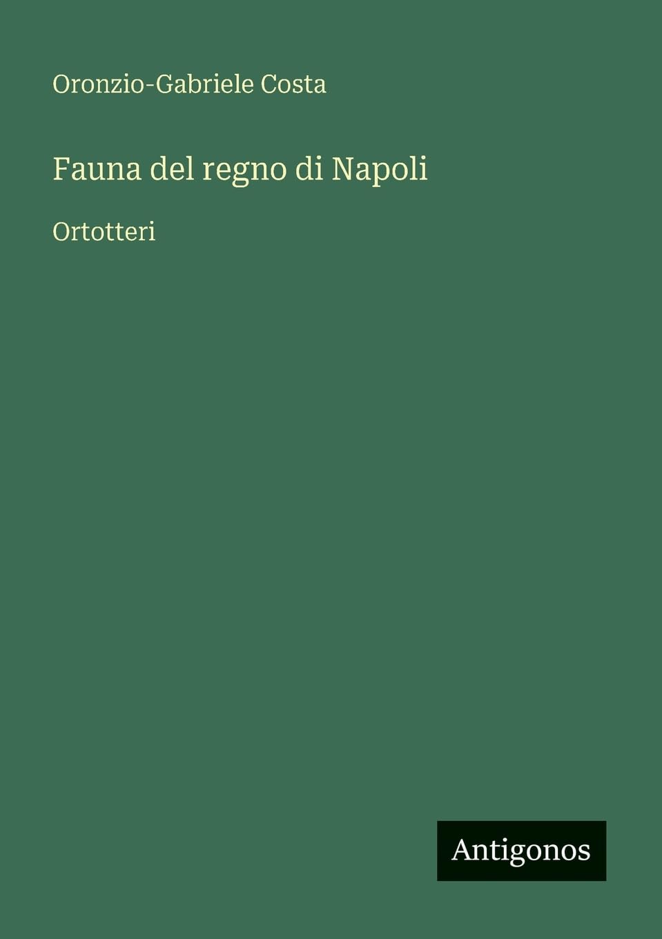 Fauna del regno di Napoli: Ortotteri