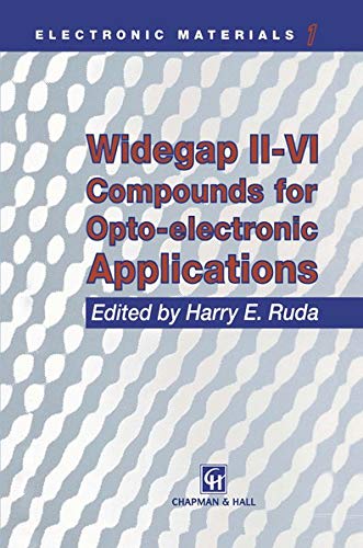 Widegap II–VI Compounds for Opto-electronic Applications (Electronic Materials Series (1), Band 1)