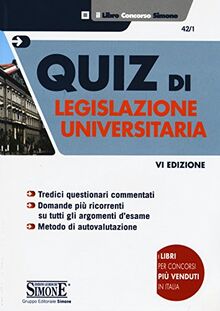 Quiz di legislazione universitaria.