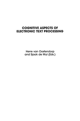 Cognitive Aspects of Electronic Text Processing (Advances in Discourse Processes, Band 58)