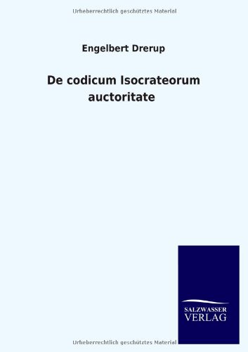 De codicum Isocrateorum auctoritate