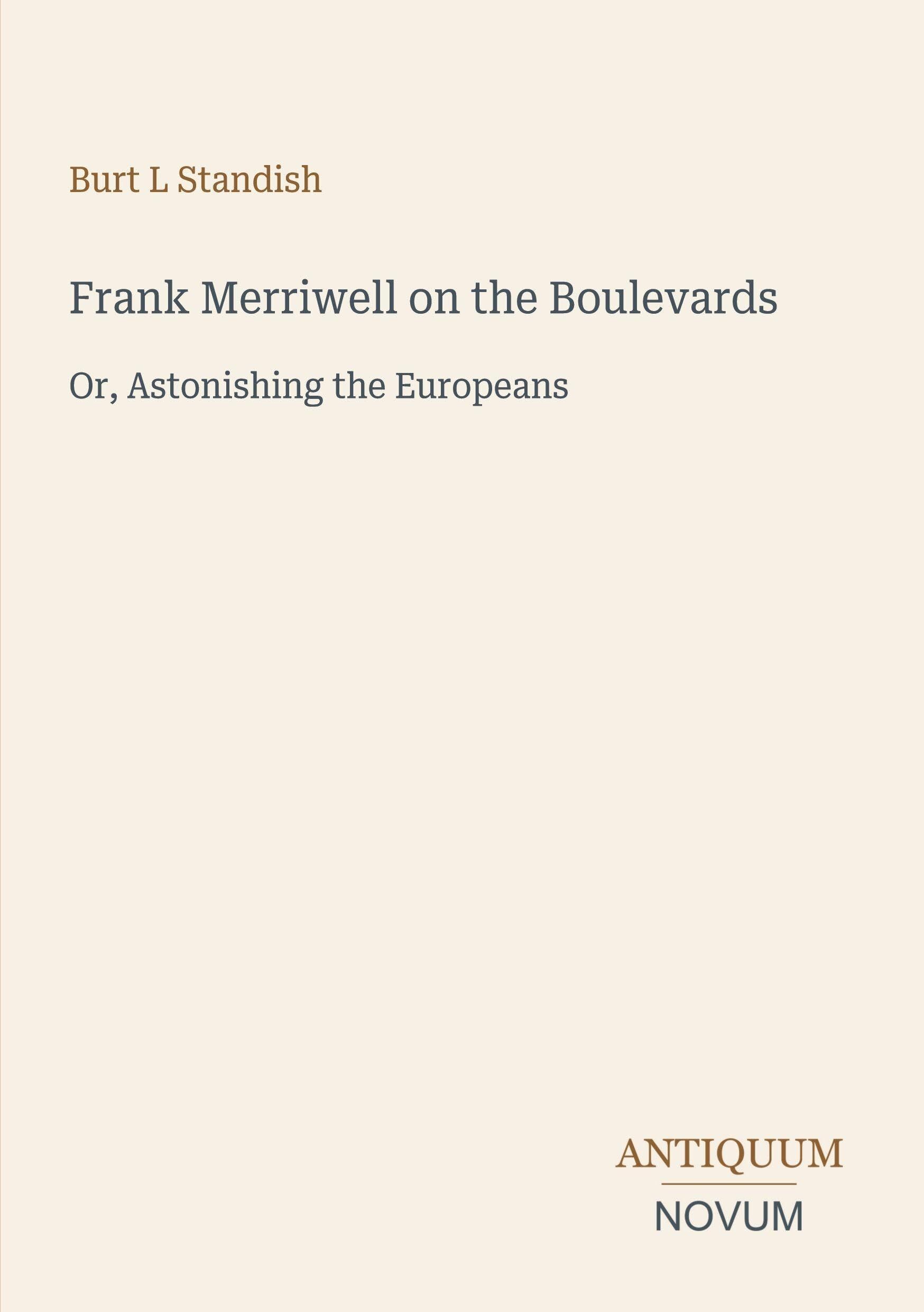 Frank Merriwell on the Boulevards