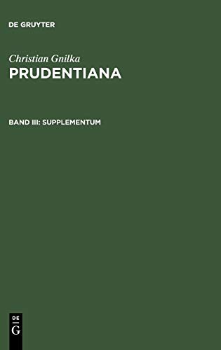 Supplementum (Christian Gnilka: Prudentiana)