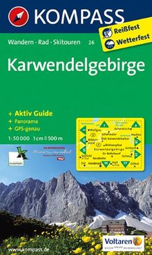 Karwendelgebirge: Wanderkarte mit Aktiv Guide, Panorama, Radwegen und Skitouren GPS-genau. 1:50000