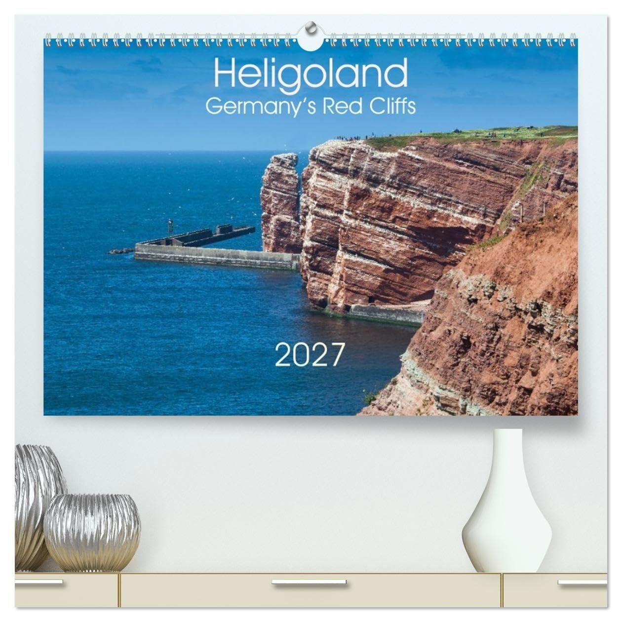 Heligoland, Germany's Red Cliffs (High Quality Premium Wall Calendar 2027 DIN A2 landscape),CALVENDO 12 Month Wall Calendar