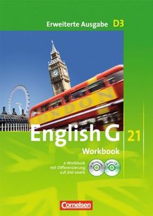 English G 21 - Erweiterte Ausgabe D: Band 3: 7. Schuljahr - Workbook mit CD-ROM (e-Workbook) und CD