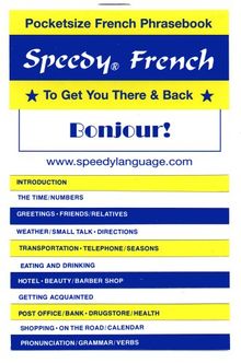 Speedy French: To Get You There & Back