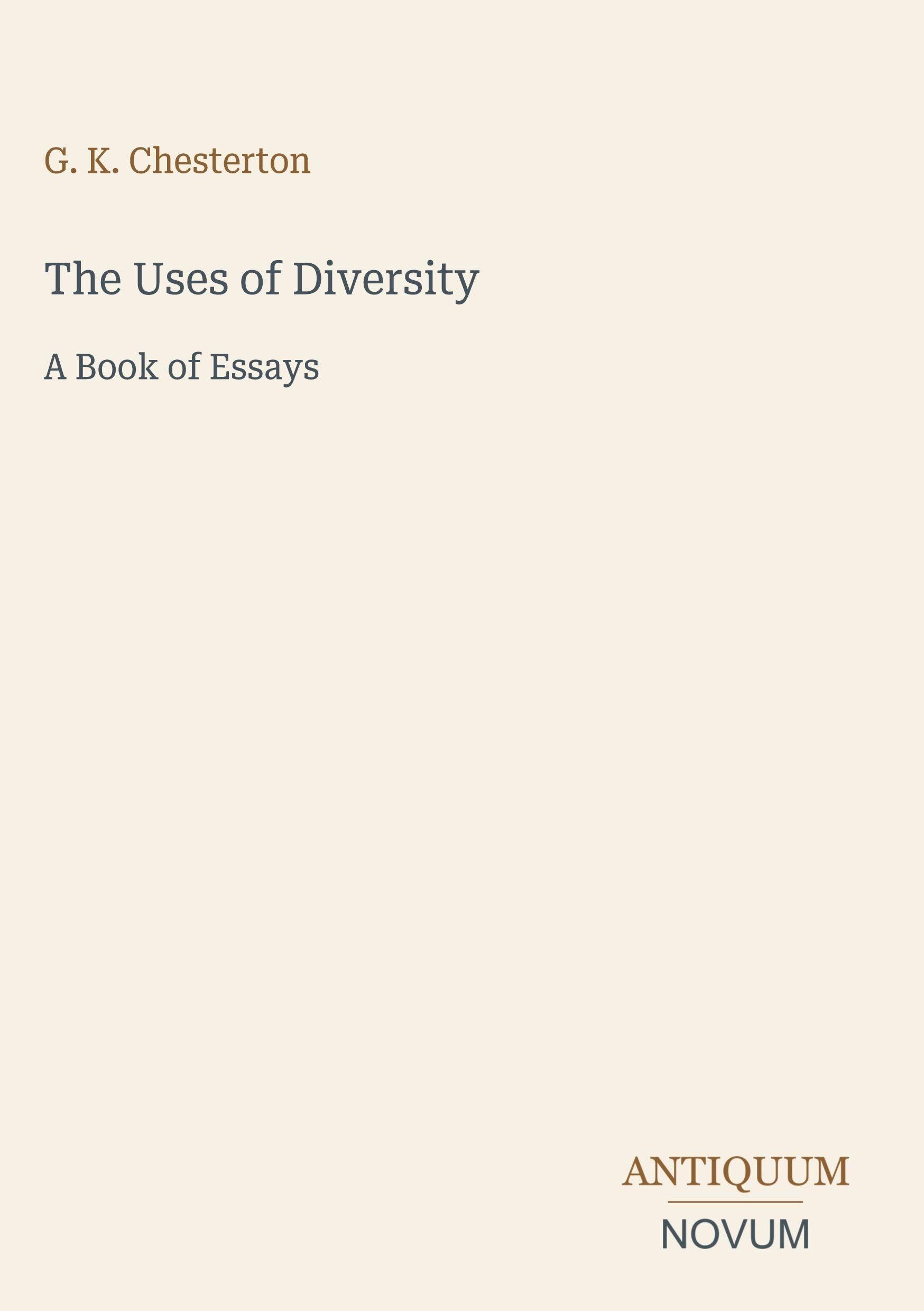 The Uses of Diversity