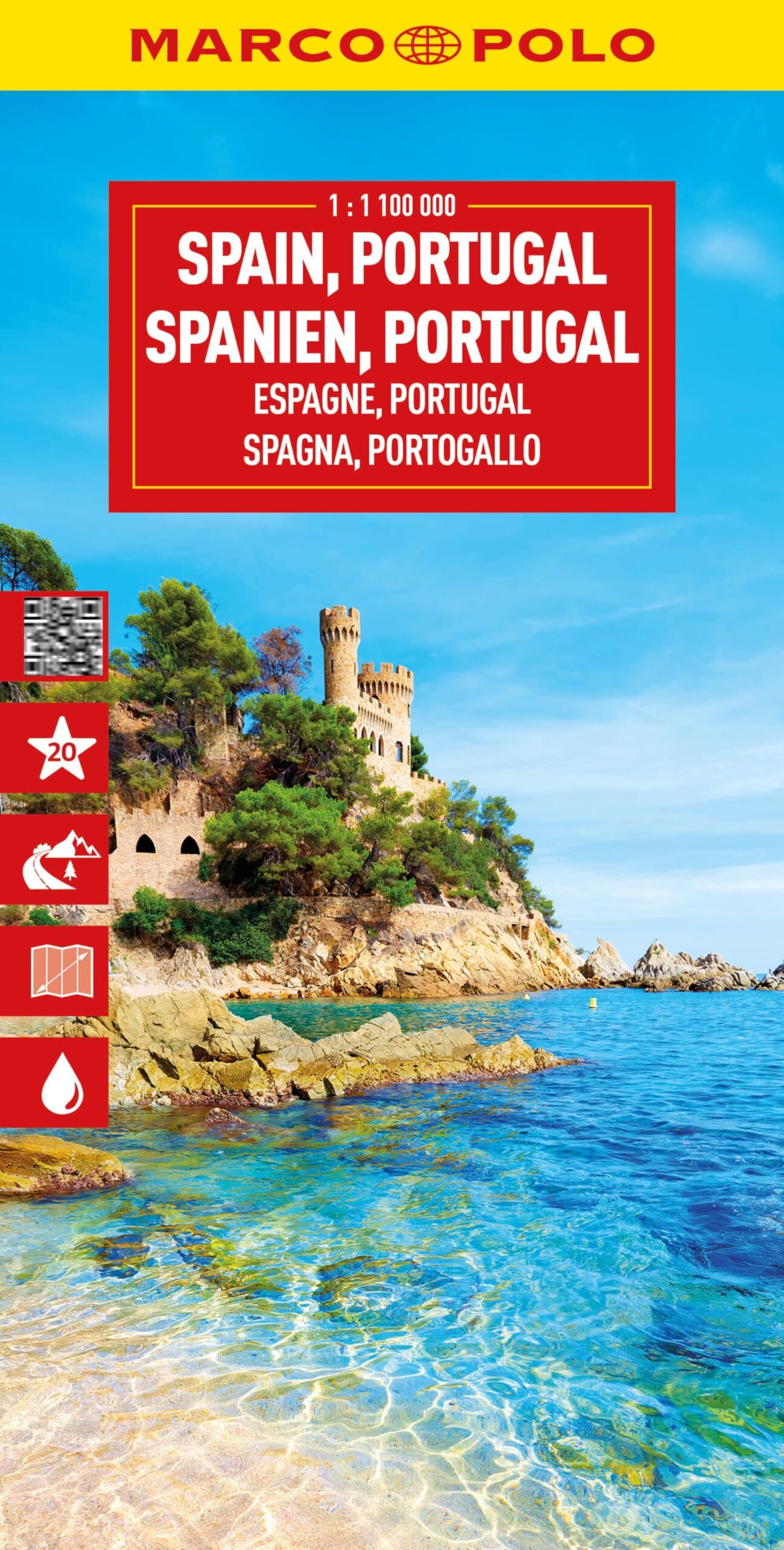 MARCO POLO Reisekarte Spanien, Portugal 1:1 Mio.