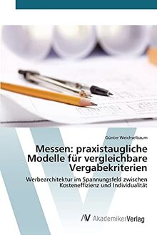 Messen: praxistaugliche Modelle für vergleichbare Vergabekriterien: Werbearchitektur im Spannungsfeld zwischen Kosteneffizienz und Individualität